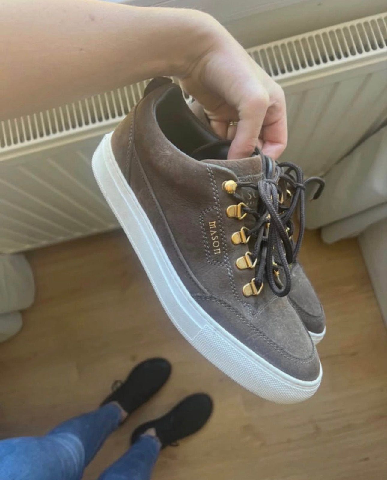 Mason Garments sneakers - Bruin - Maat 39, Ophalen, Zo goed als nieuw, Bruin, Sneakers of Gympen