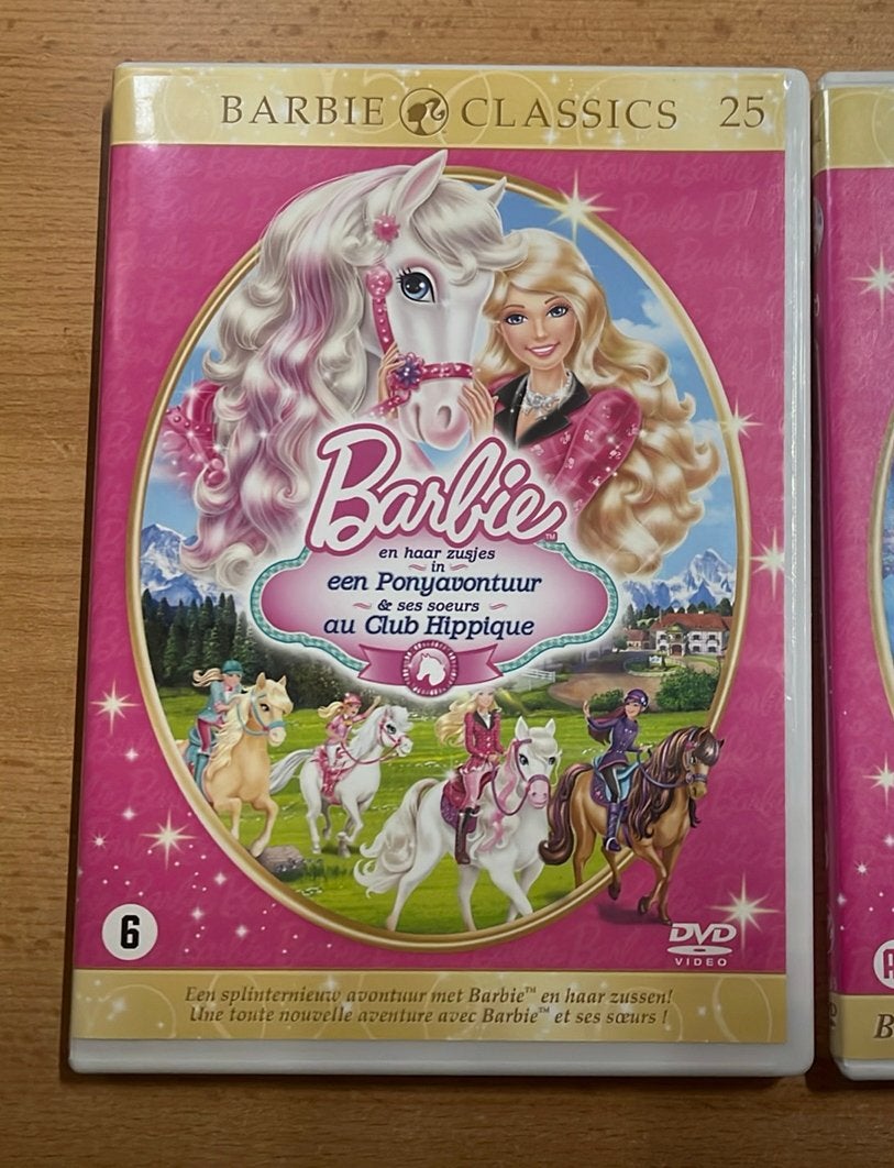 Barbie DVD dansende prinsessen en ponyavontuur, Inclusief doosje, Animatie, Alle leeftijden, Ophalen of Verzenden
