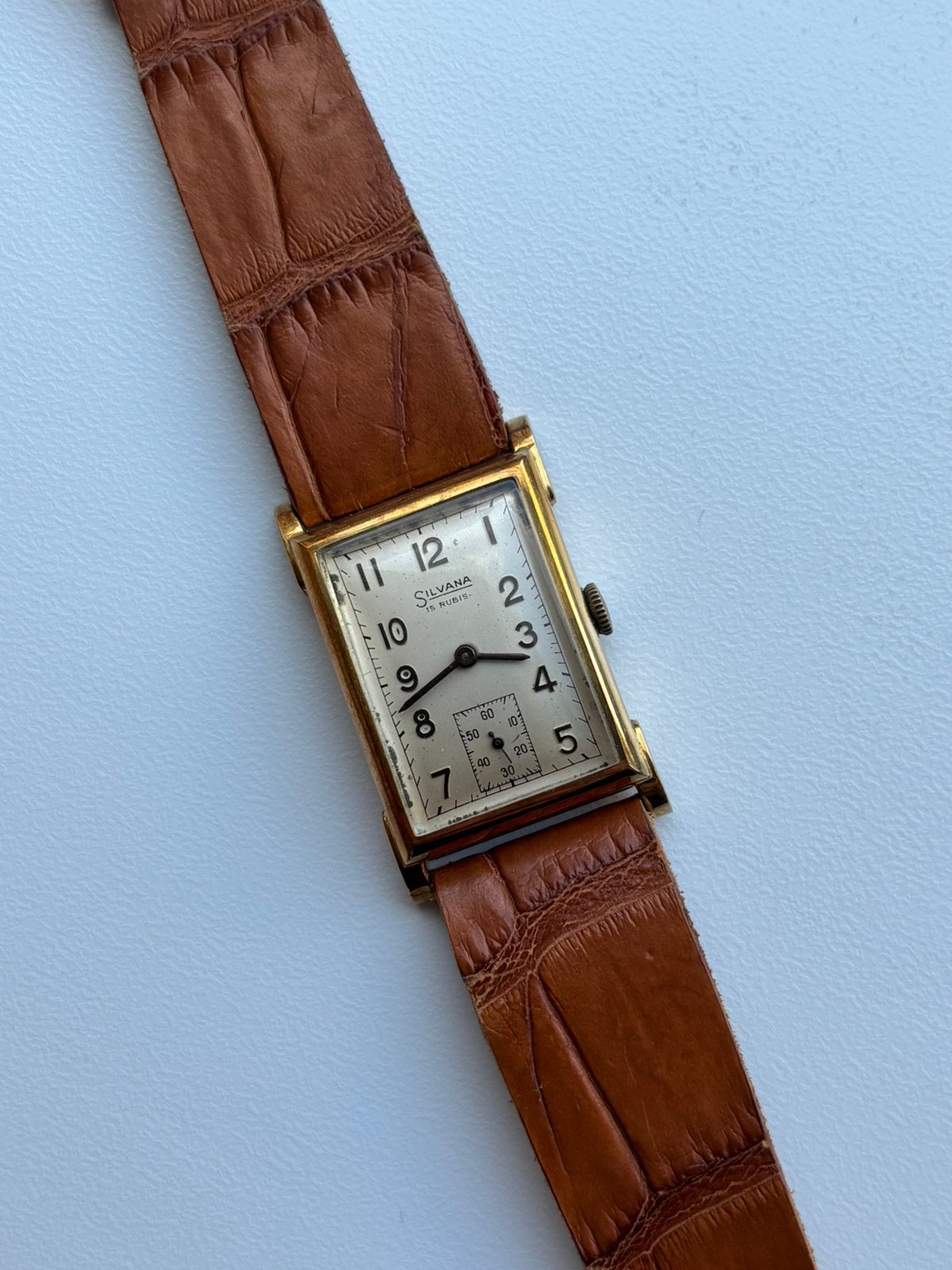 Silvana 14 karaat handopwinder, Sieraden, Tassen en Uiterlijk, Horloges | Antiek, Ophalen of Verzenden, Goud, Overige merken, 1960 of later