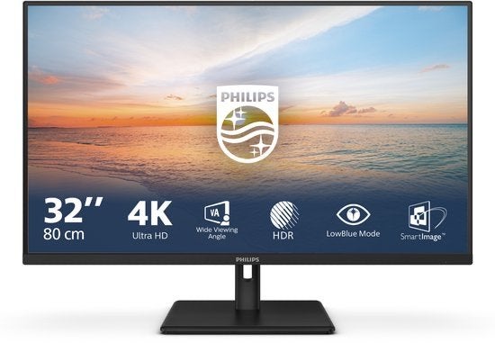 Philips 32E1N1800LA 4K Monitor - 32 inch, 75Hz