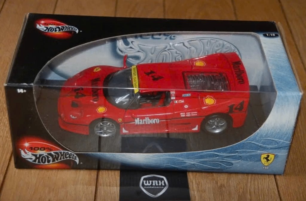 1:18 FERRARI F50 CLUB ITALIA ombouw Hotwheels in doos WRH, Hobby en Vrije tijd, Verzenden, Zo goed als nieuw, Auto, Hot Wheels