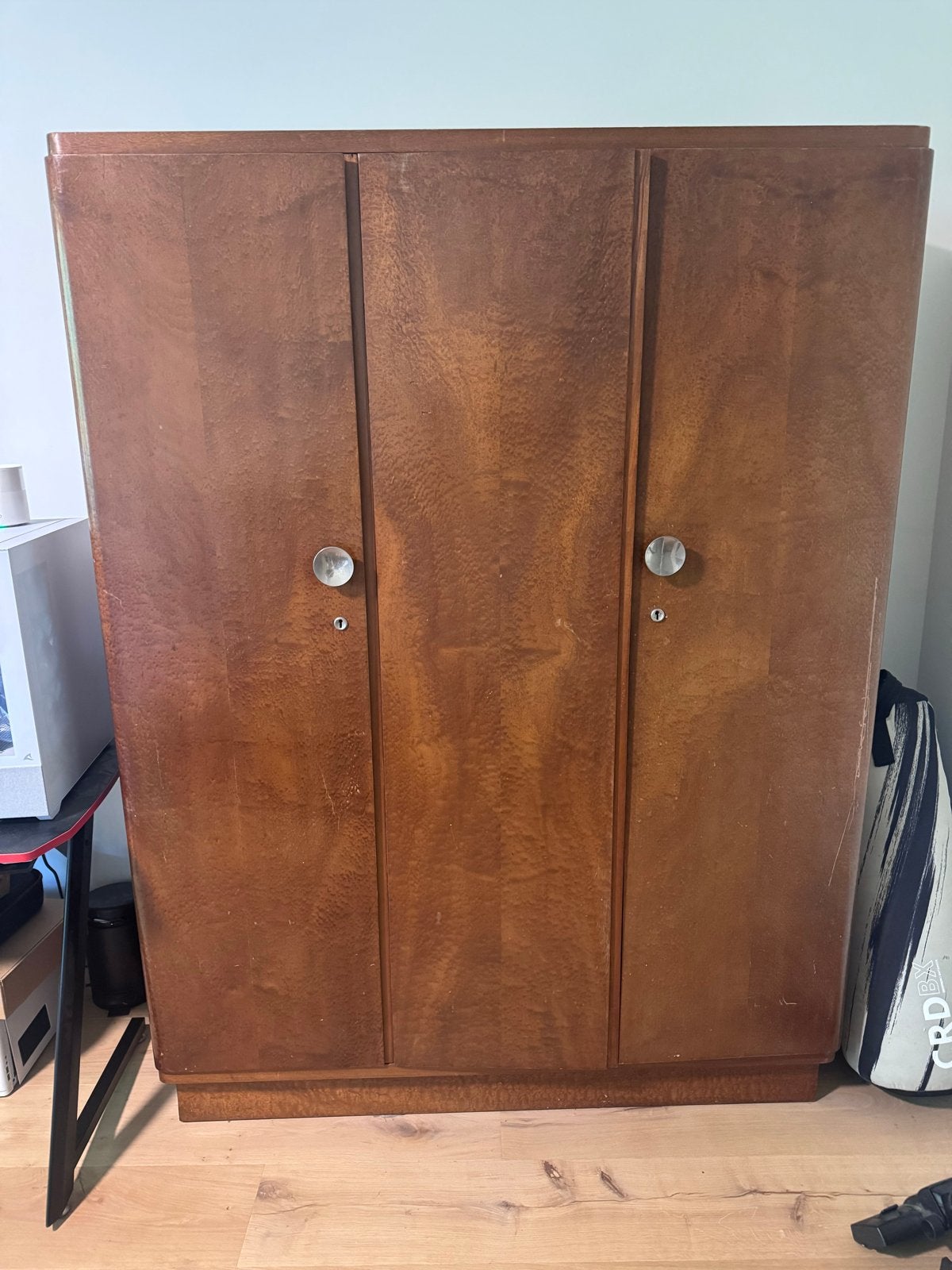 Vintage Kledingkast / Garderobekast - Art Deco Stijl, Antiek en Kunst, Ophalen