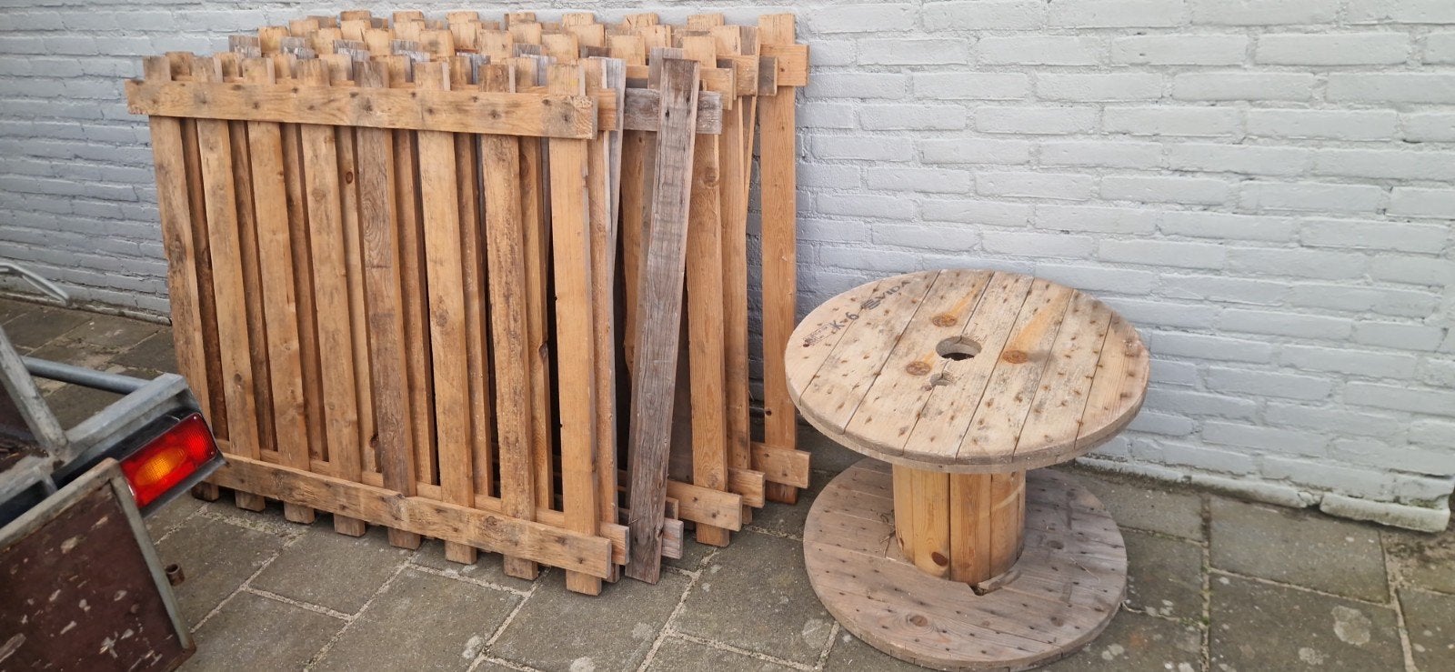Houten Tuinhekken / Afrastering, Ophalen, Gebruikt, Hout, Tuinhek