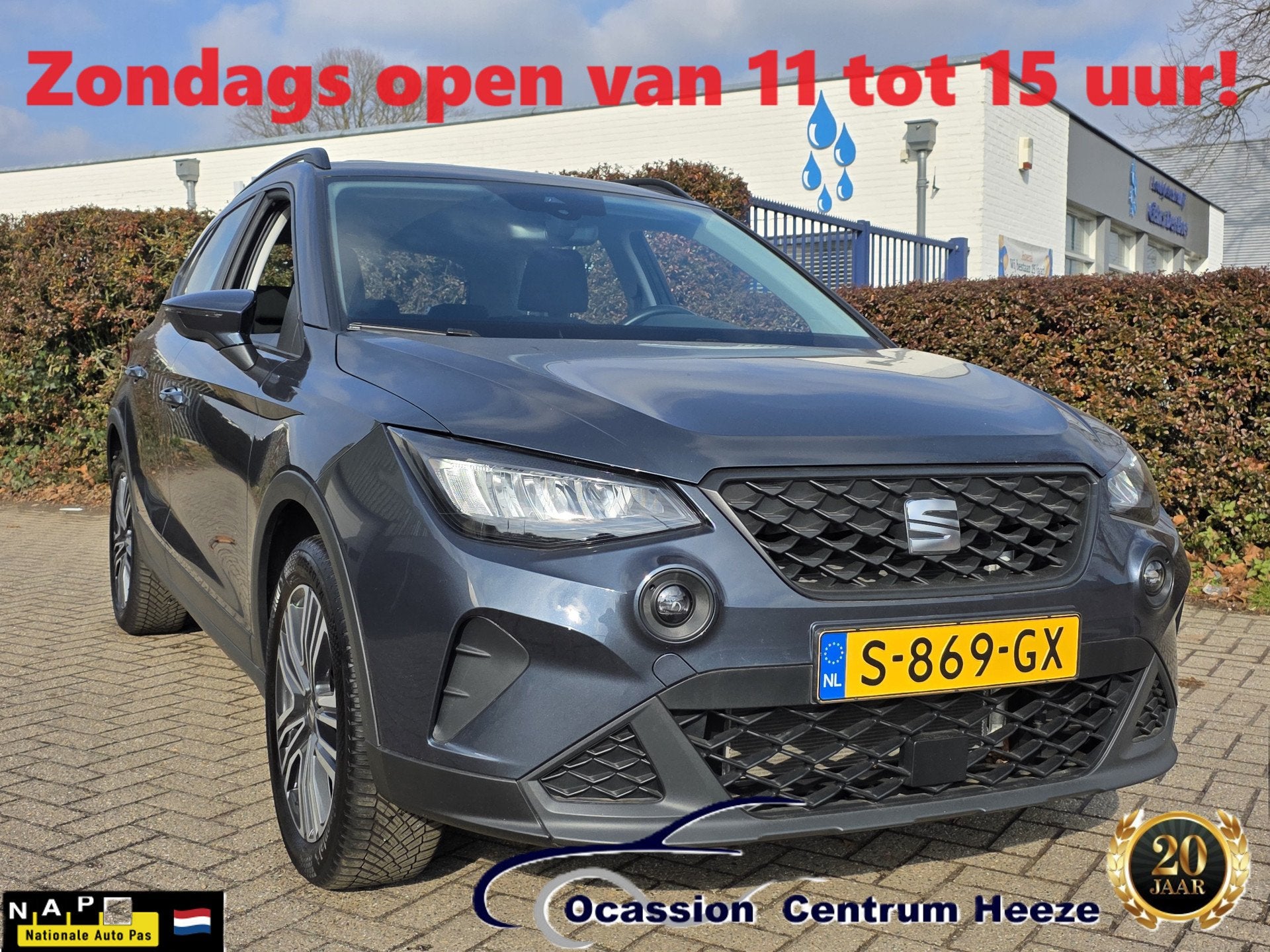 SEAT Arona 1.0 TSI Style, Carplay! Lm Velgen! Apk 1-2027! VA, Auto's, Voorwielaandrijving, Stof, Gebruikt, 49 €/maand