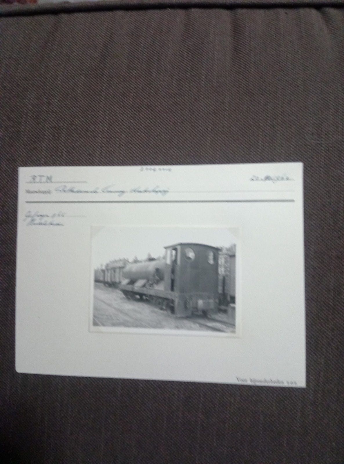 foto RTM onkruidbestrijdingswagen, Ophalen of Verzenden, Gebruikt, Trein, Kaart of Prent