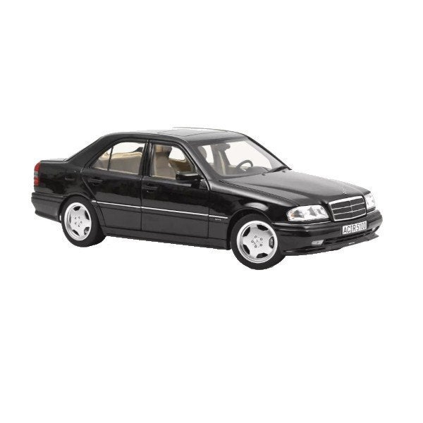 Mercedes Benz C36 AMG 1993 Obsidian Zwart Schaal 1/18 Norev, Hobby en Vrije tijd, Auto, Norev, Ophalen of Verzenden, Norev