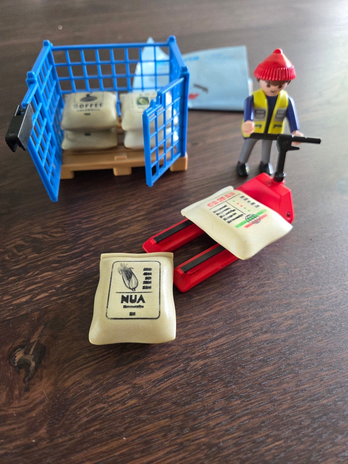 Playmobil set met boekje - Transport en Logistiek, Ophalen, Complete set, Overige typen, Zo goed als nieuw