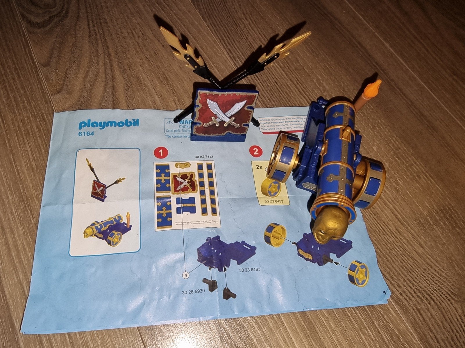 Playmobil 6164 Ridderkanon met Pijl en Boog, Ophalen of Verzenden, Zo goed als nieuw, Jongen of Meisje