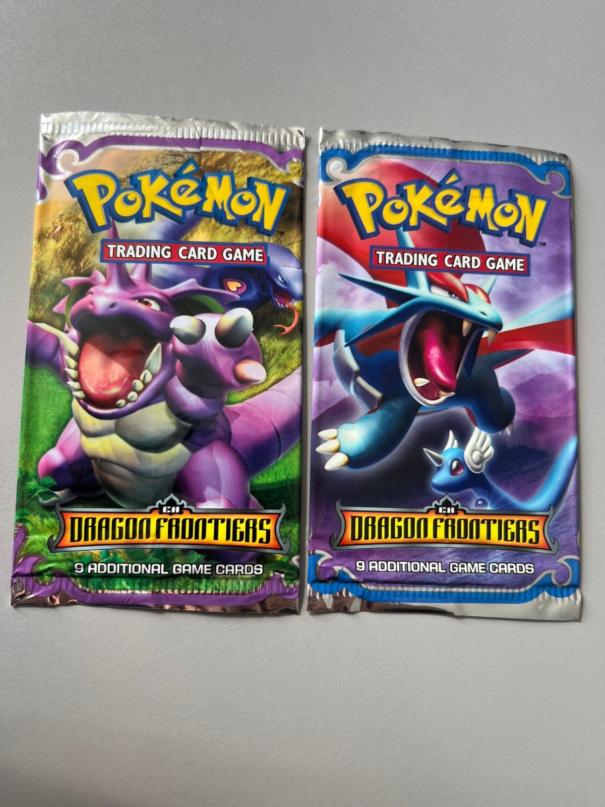 Pokemon booster empty EX dragon frontiers 2x, Ophalen of Verzenden, Gebruikt, Booster