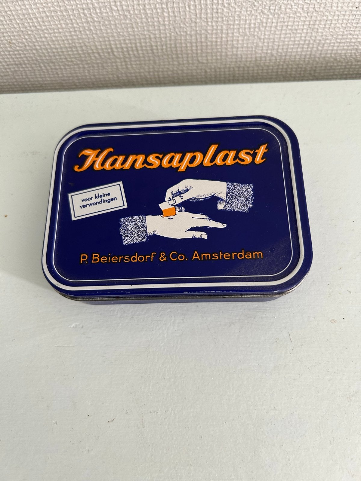 Vintage Hansaplast Blikje - 75 Jaar Jubileumeditie, Ophalen, Gebruikt