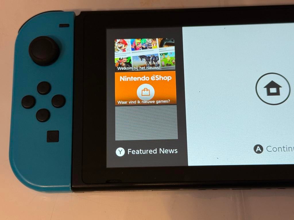Nintendo Switch compleet met originele lader, Nintendo, Nintendo, Met 2 controllers, Ophalen of Verzenden