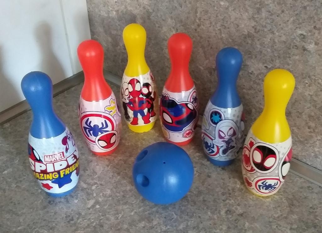 Bowling set Spider-Man Marvel, Ophalen of Verzenden, Zo goed als nieuw