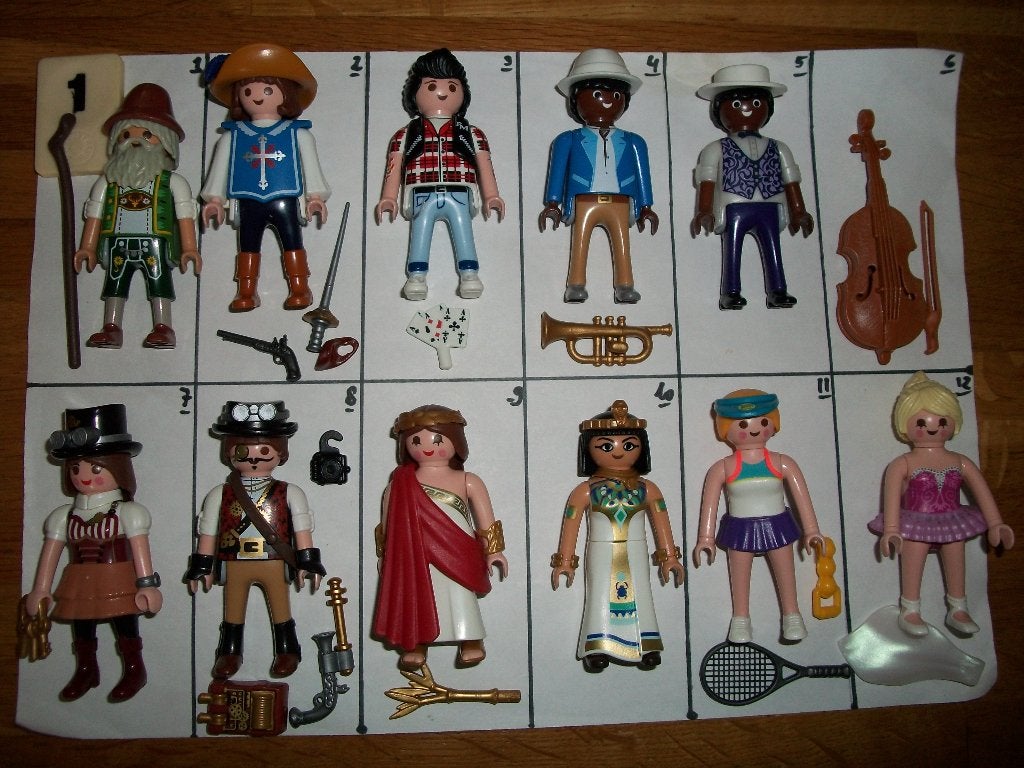 Figuren / poppetjes / Figures serie / monnik, prinses, Ophalen of Verzenden, Nieuw, Complete set, Figuren