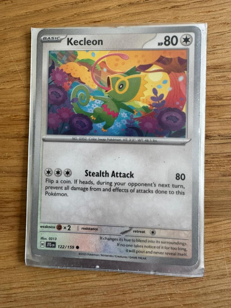 Kecleon Pokémon Kaart 122/159 Basic Stealth Attack, Ophalen of Verzenden, Zo goed als nieuw, Losse kaart