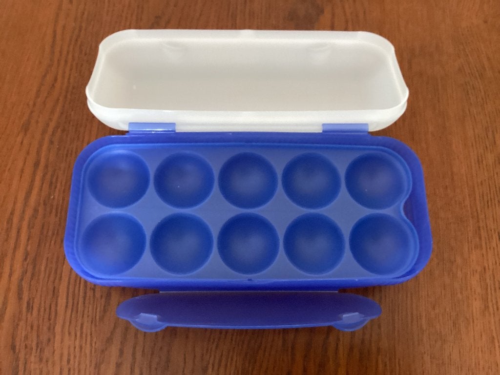 Tupperware eierdoos, Ophalen of Verzenden, Zo goed als nieuw, Blauw, Bewaardoos