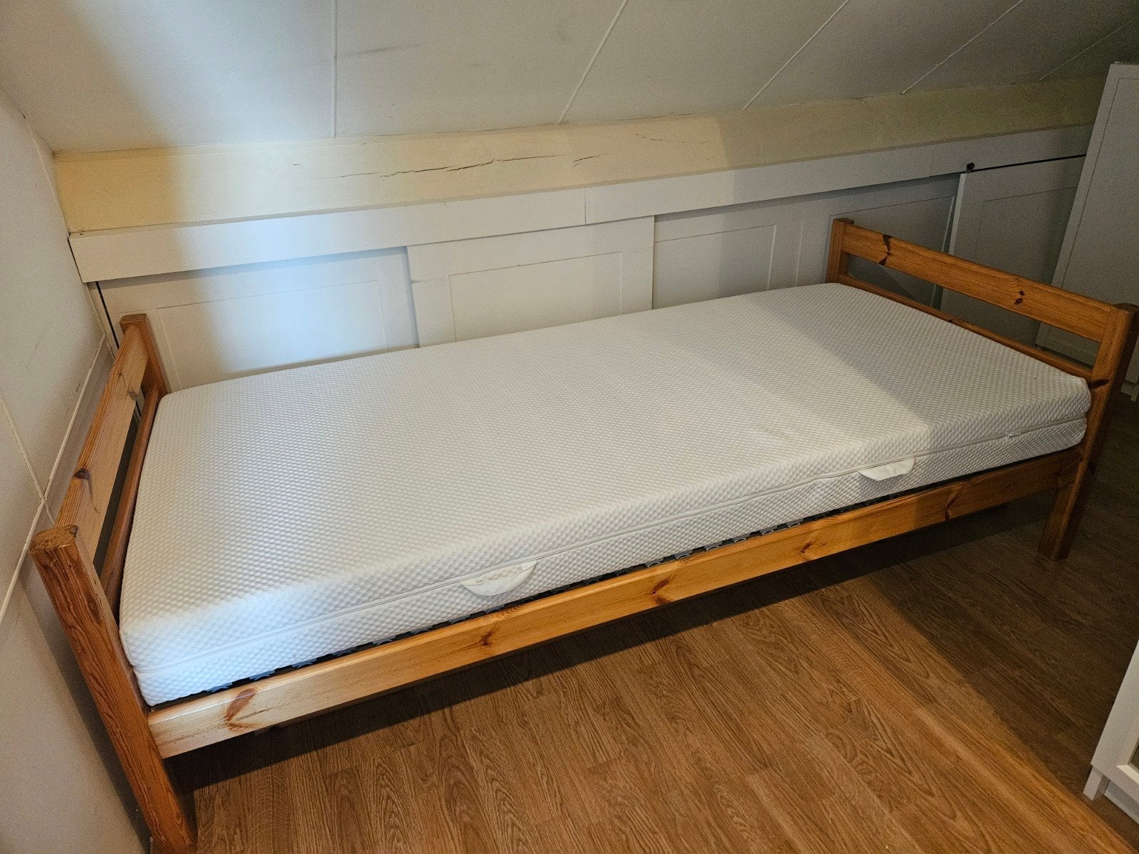 Flexa bed 90x200 met IKEA matras en lattenbodem, Ophalen, Gebruikt, 90 cm, Eenpersoons