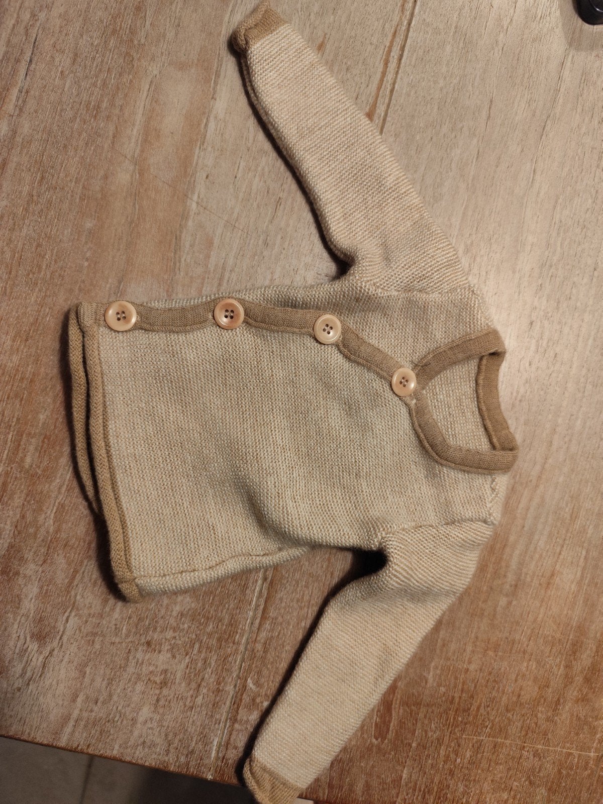 Disana baby wikkelvestje, wol, caramel 50/56, Ophalen of Verzenden, Zo goed als nieuw, Jongetje of Meisje, Pakje