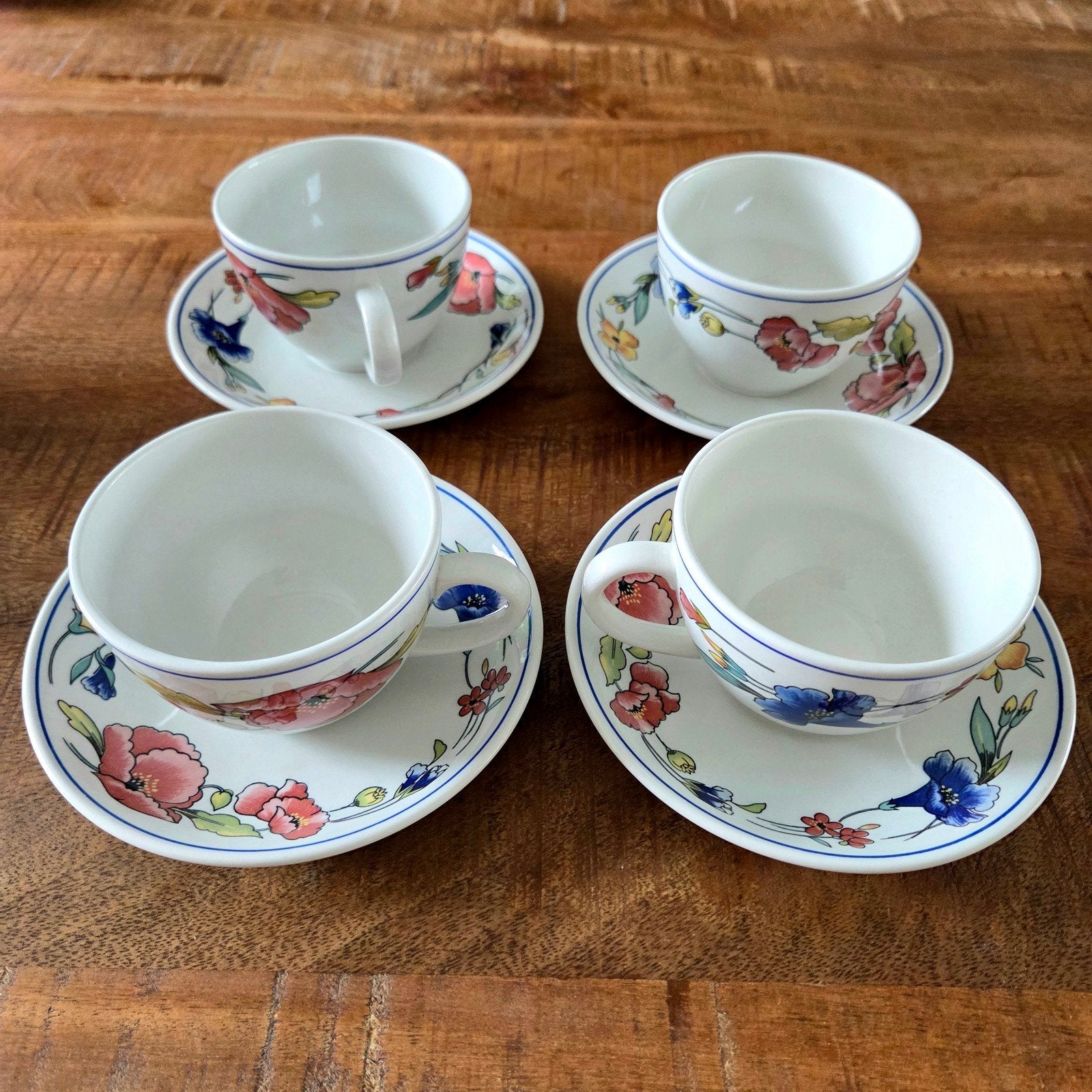 4x Windsor Bone China kop en schotel – Harvest Glory – Made, Ophalen of Verzenden