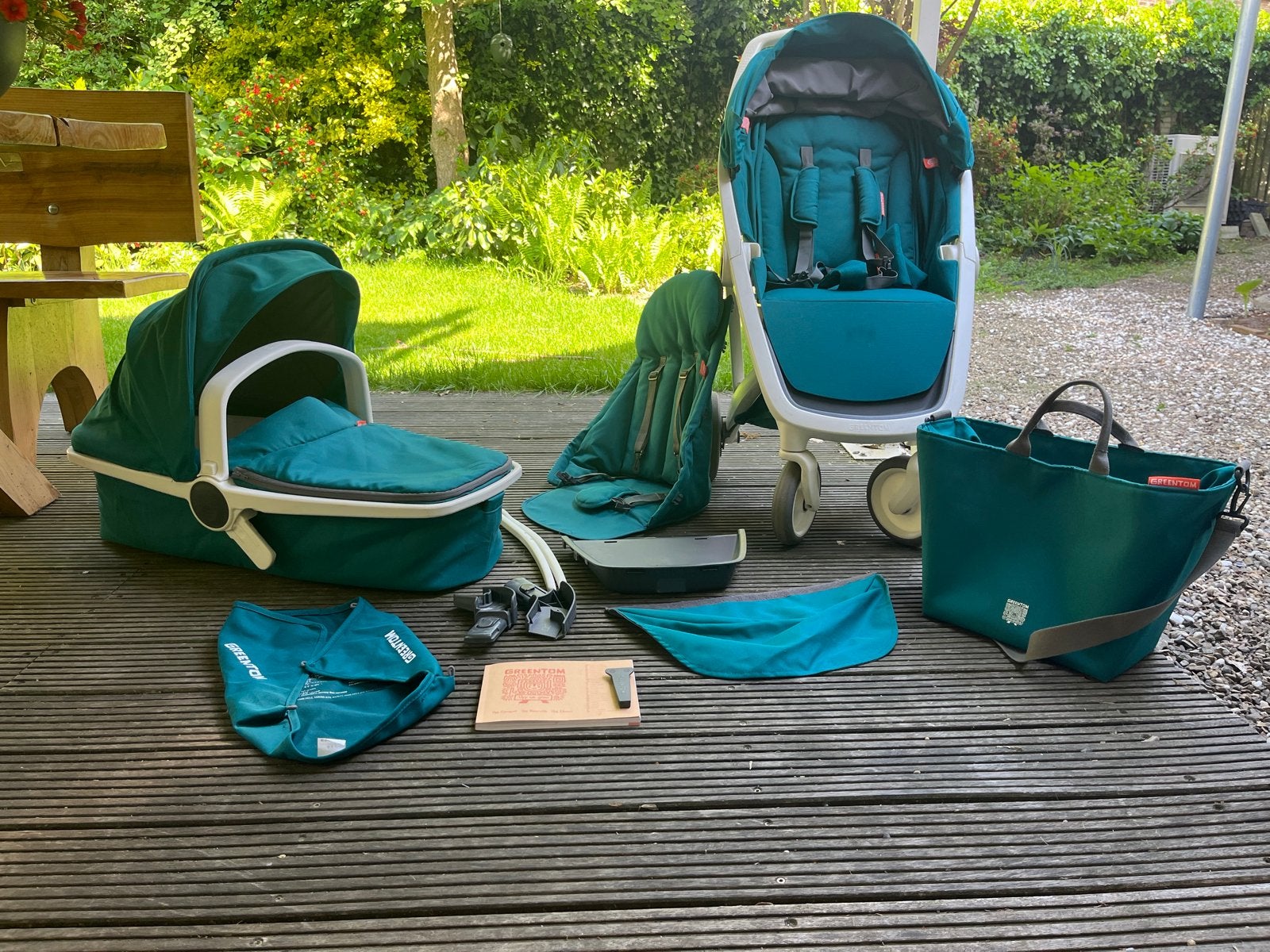 Greentom 3 in 1 - Compleet pakket, Kinderen en Baby's, Gebruikt, Combiwagen, Met reiswieg, Ophalen