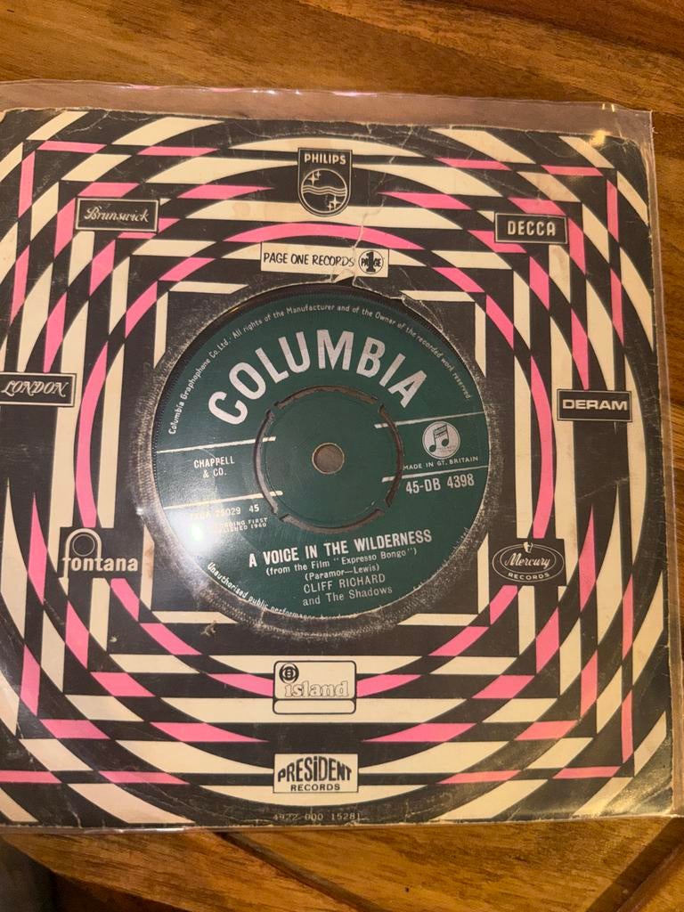 Cliff Richard & The Shadows - A Voice in the Wilderness, Ophalen of Verzenden, Gebruikt, Pop