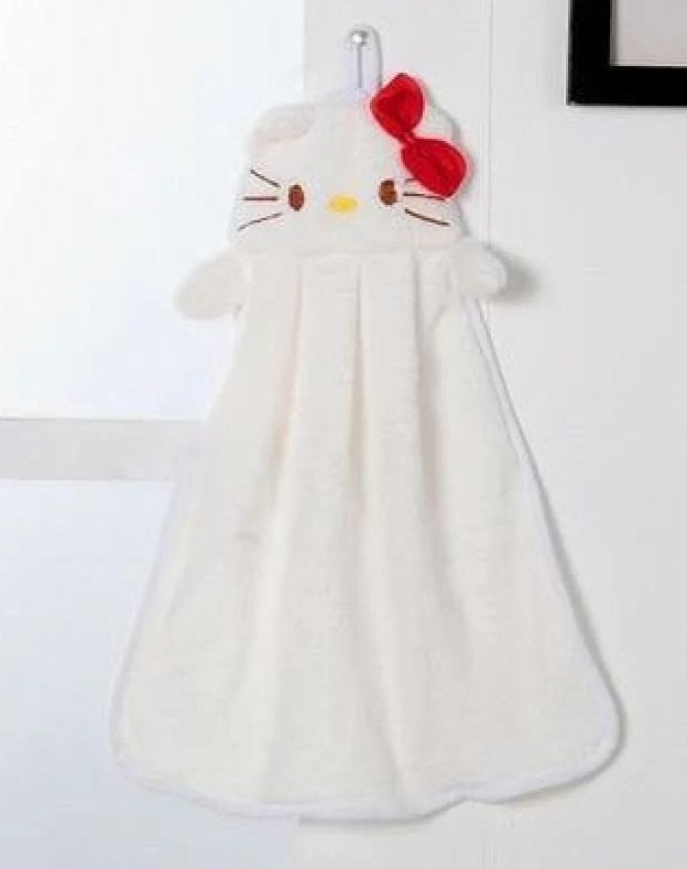 Hello Kitty handdoekje met ophanglus - nieuw, Ophalen of Verzenden, Nieuw