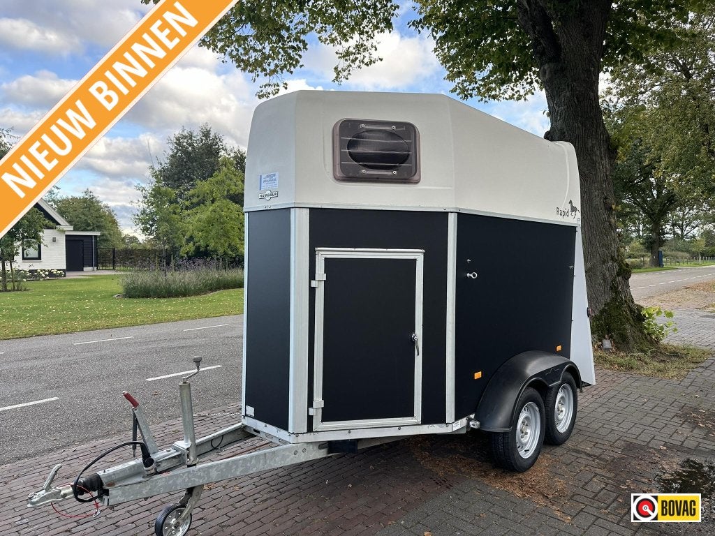Humbaur twee paards trailer zadelkamer Nieuw hout 4.750,-, Dieren en Toebehoren, Gebruikt, Overige typen