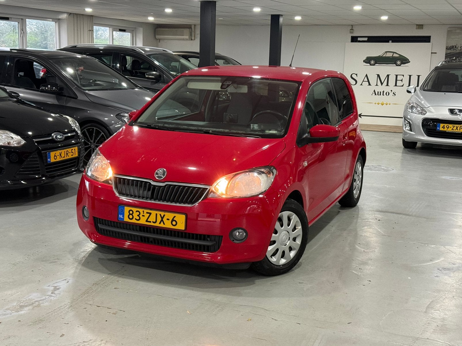 Skoda Citigo 1.0  | Nieuwe APK | Navigatie/Elektrisch remen, Voorwielaandrijving, Euro 5, Stof, Zwart