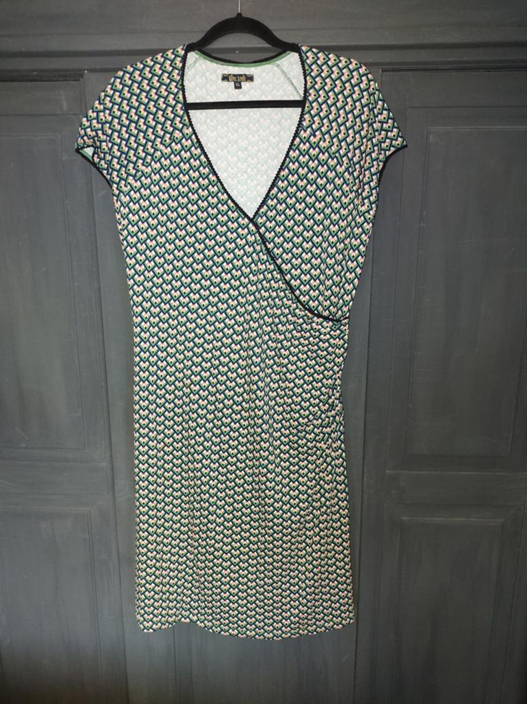 Vrolijke zomerjurk, King Louie, maat XL, Kleding | Dames, Jurken, Ophalen of Verzenden, Zo goed als nieuw, Maat 42/44 (L), Onder de knie