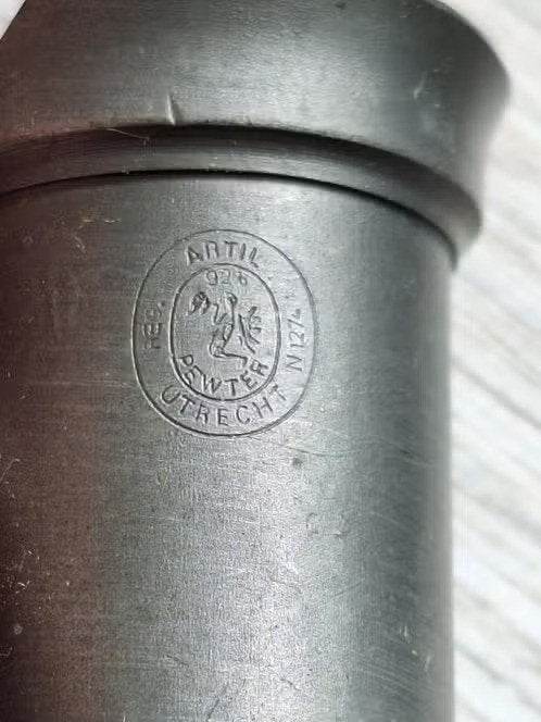 7-delige tinnen maatbekers h, Ophalen of Verzenden
