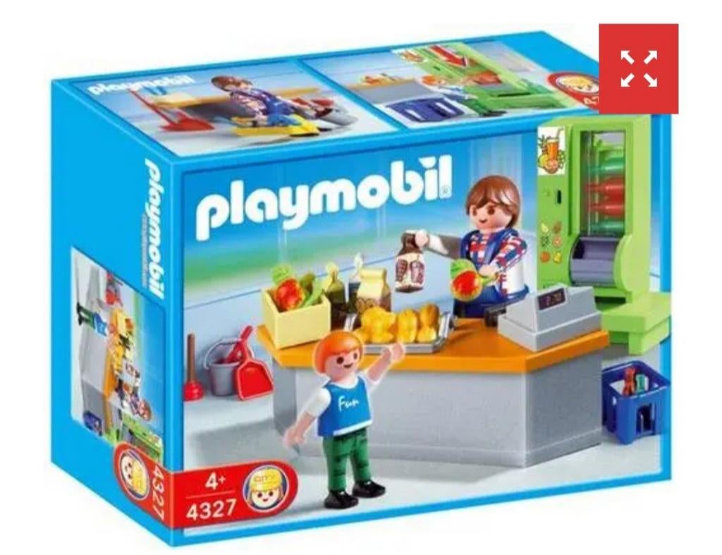 Playmobil Schoolkantine / supermarkt 4327 - Bijna compleet, Ophalen of Verzenden, Gebruikt, Complete set