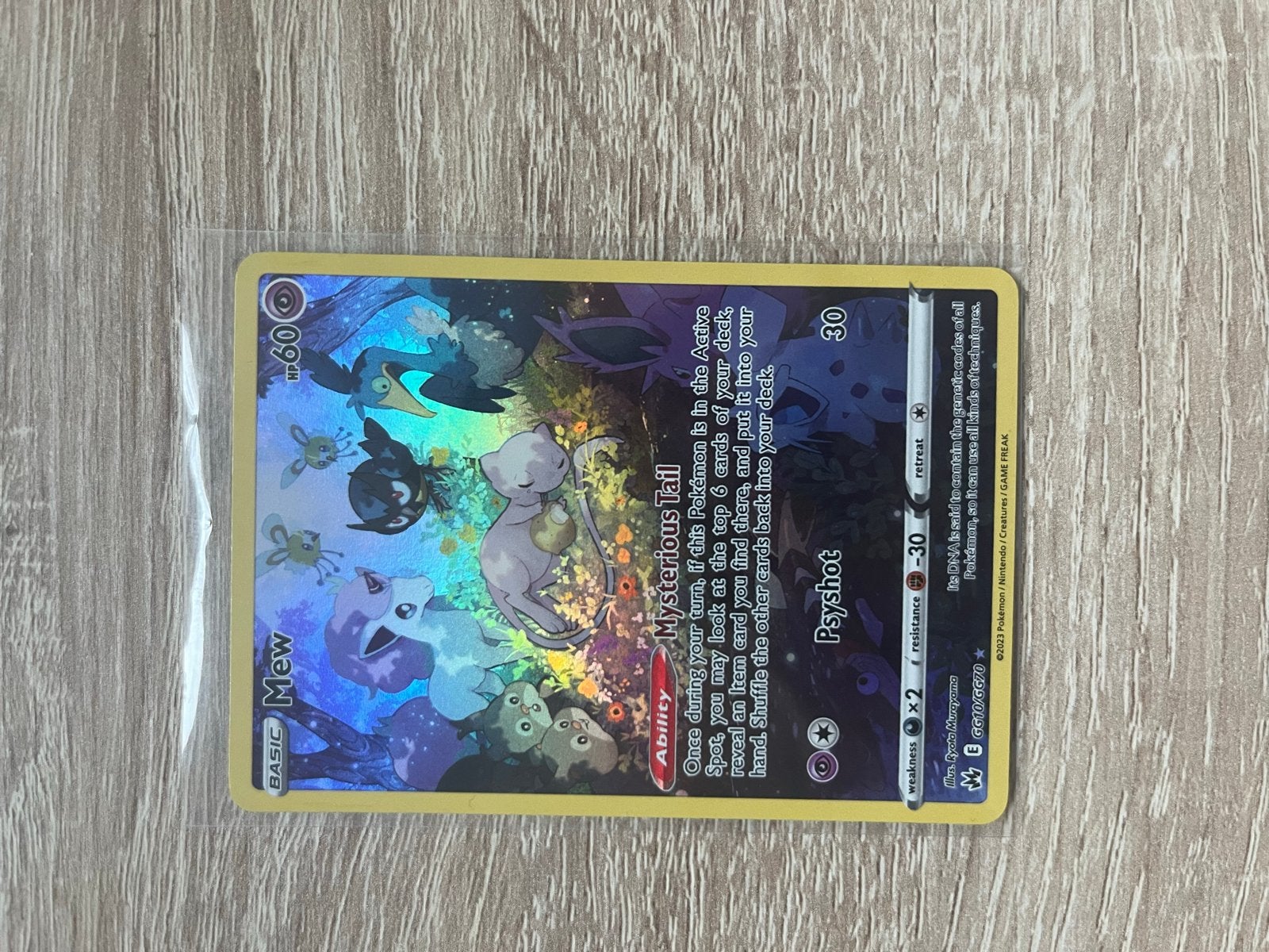 Mew Crown Zenith (Near Mint) Pokémon Kaart, Ophalen of Verzenden, Zo goed als nieuw, Losse kaart, Foil