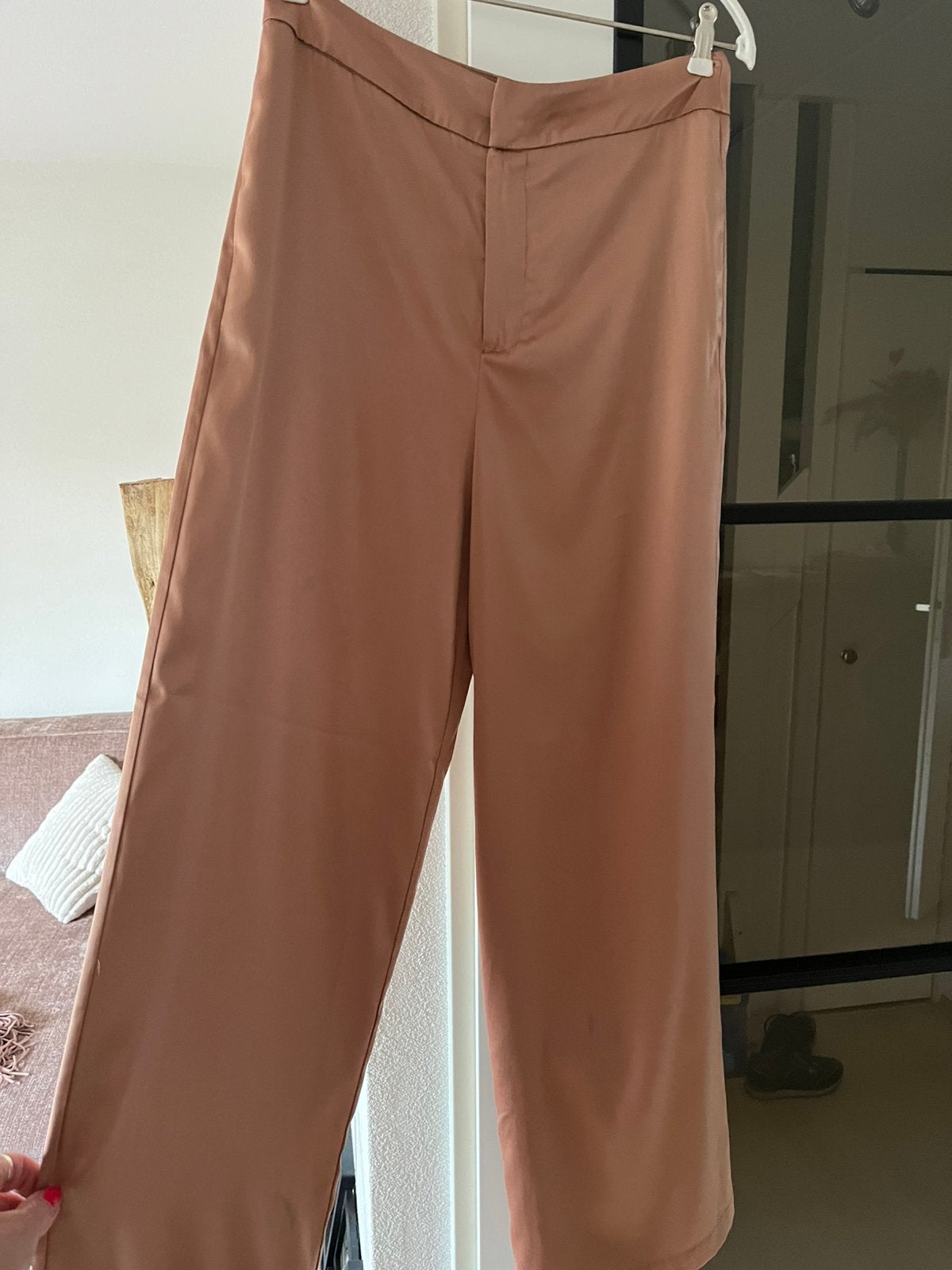PANTALON dames iets satijn oud rose Italiaan merk Kit Karnab, Maat 38/40 (M), Ophalen of Verzenden, Zo goed als nieuw, Roze