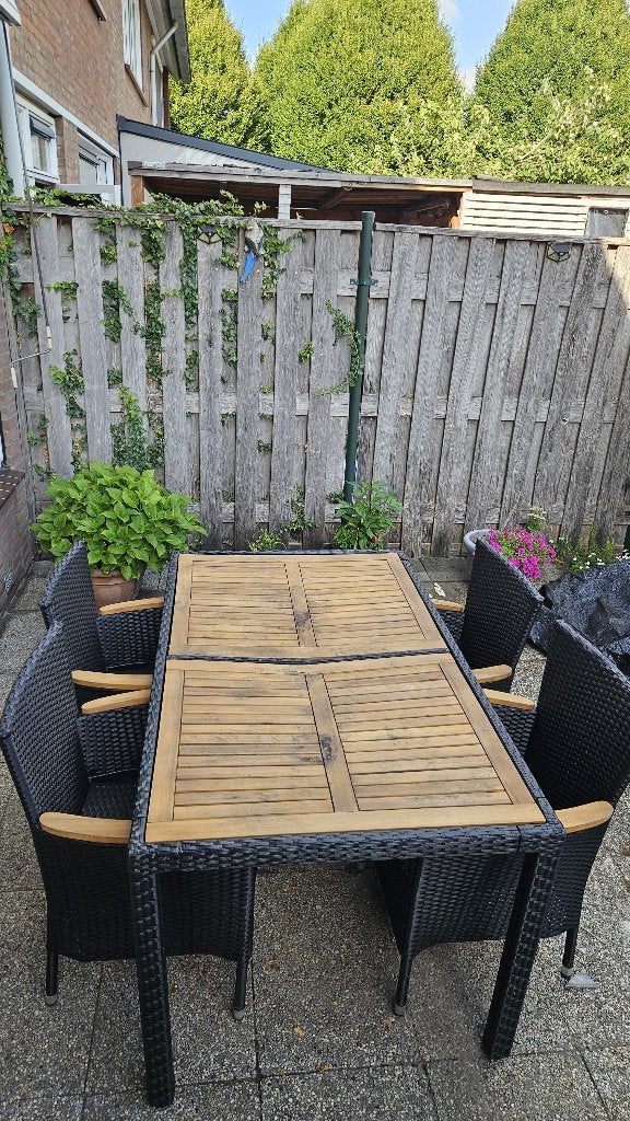 Tuin Set, Ophalen, 4 zitplaatsen, Kunststof, Gebruikt