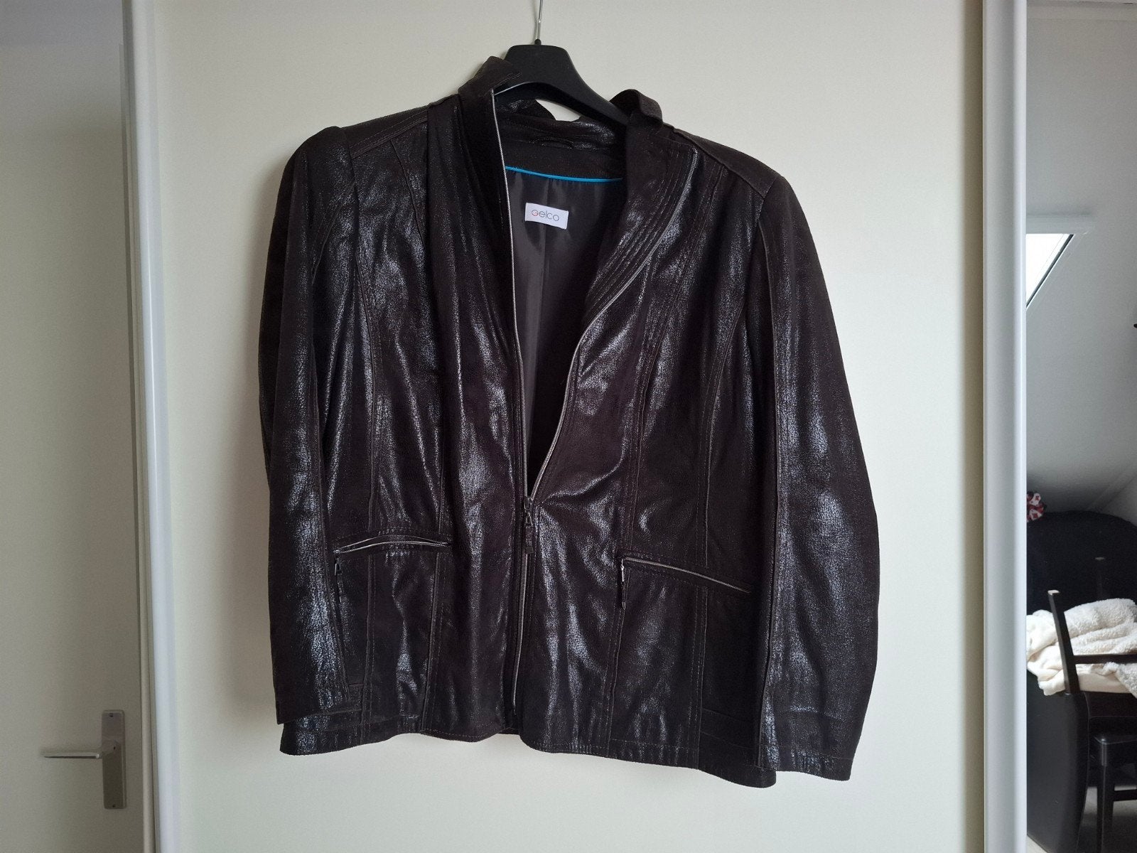 Gelco Bruin Jasje Maat 48, Bruin, Gelco, Maat 46/48 (XL) of groter, Ophalen of Verzenden