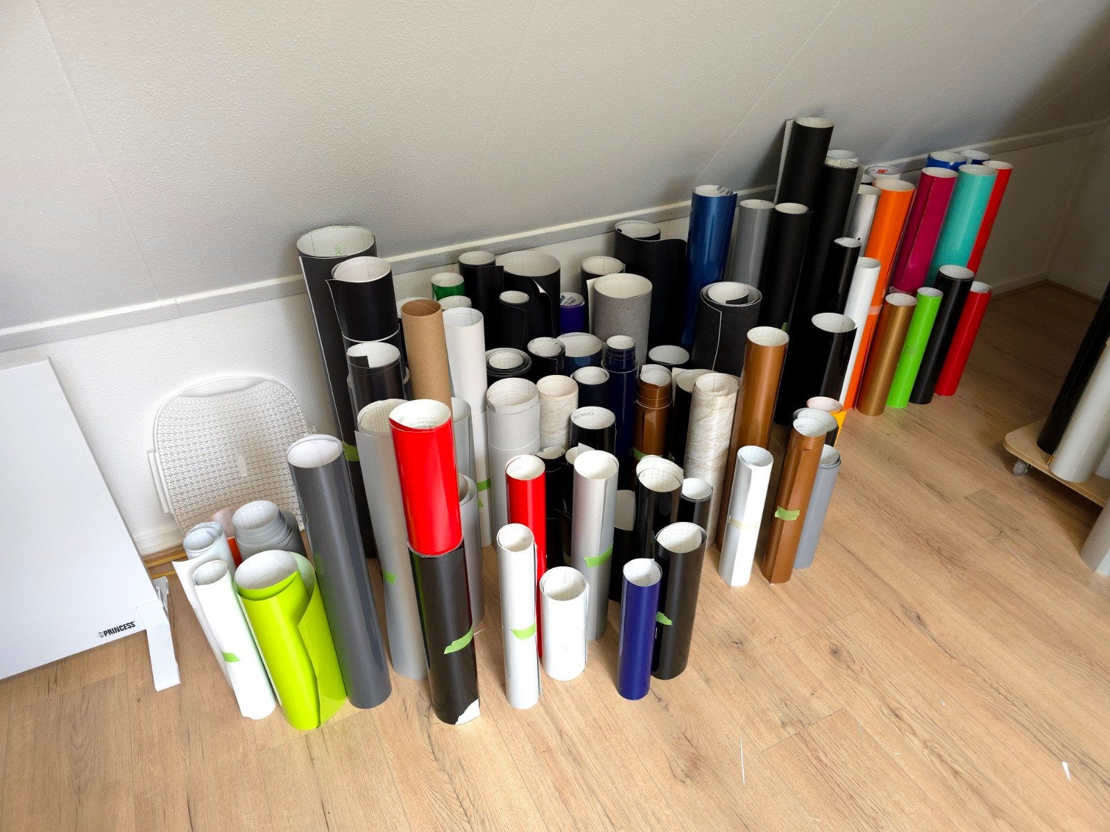 Snijfolie, plotterfolie, sticker folie, vinyl, Ophalen, Gebruikt, Meerkleurig, Overige merken
