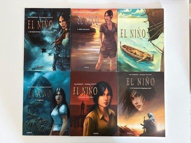 El Niño, SC, Set deel 1 t/m 6, Pavlovic/Perrissin, Complete serie of reeks, Ophalen of Verzenden, Zo goed als nieuw