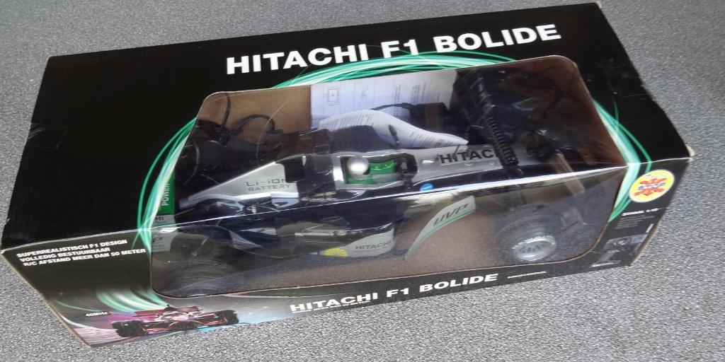 Radiografisch Bestuurbare Formule 1 raceauto HITACHI, Elektro, Ophalen of Verzenden, Zo goed als nieuw, Schaal 1:10