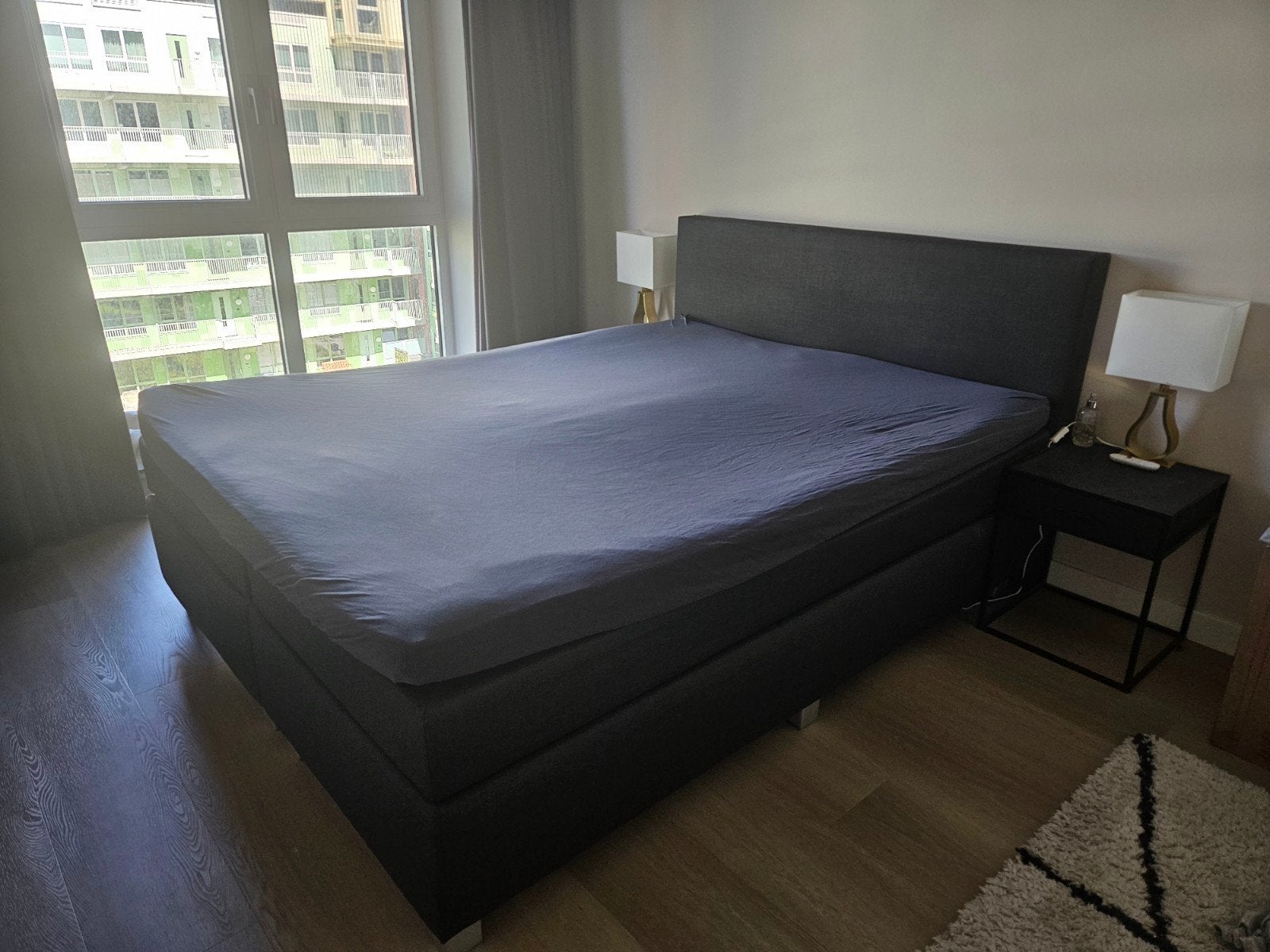 Boxspring Goossens Norway 160x200 zonder topper, Ophalen, Tweepersoons, Zo goed als nieuw, 200 cm