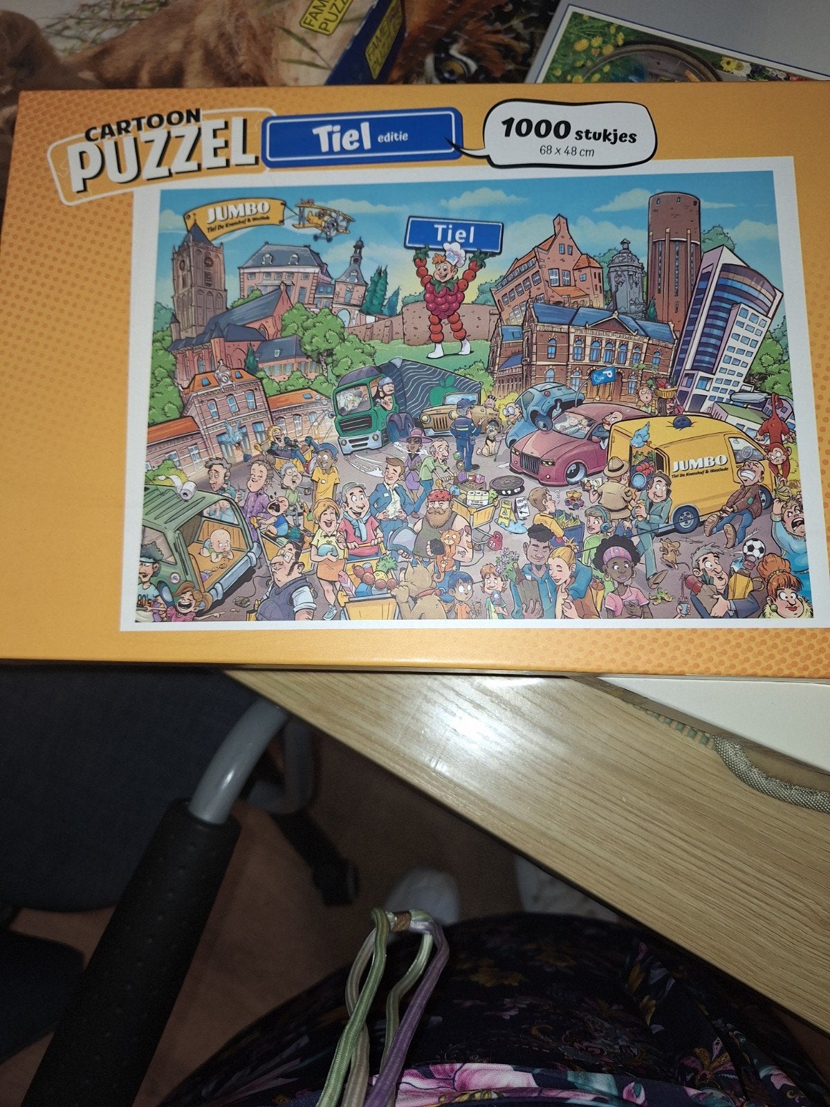 Puzzel tiel 1000 stukjes 1x gemaakt compleet, Ophalen, 500 t/m 1500 stukjes, Zo goed als nieuw