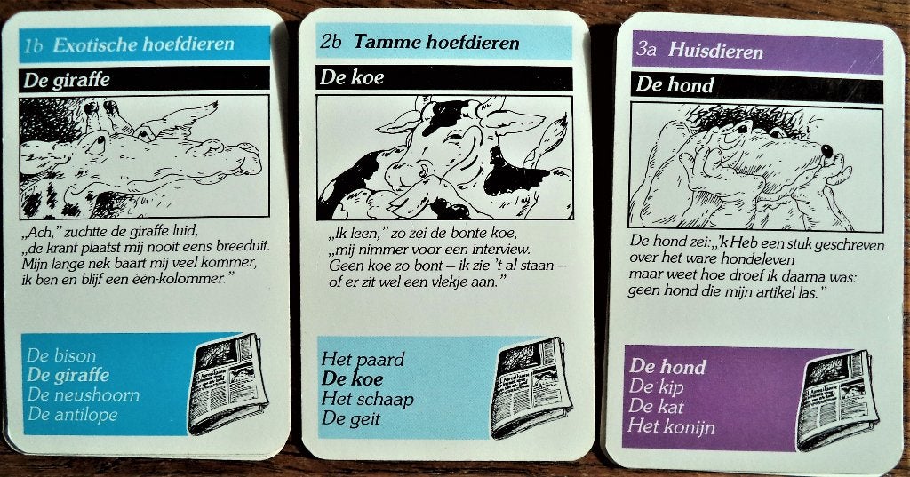 KWARTETSPEL : DE GELDERLANDER (krant), Ophalen of Verzenden, Kwartet(ten)
