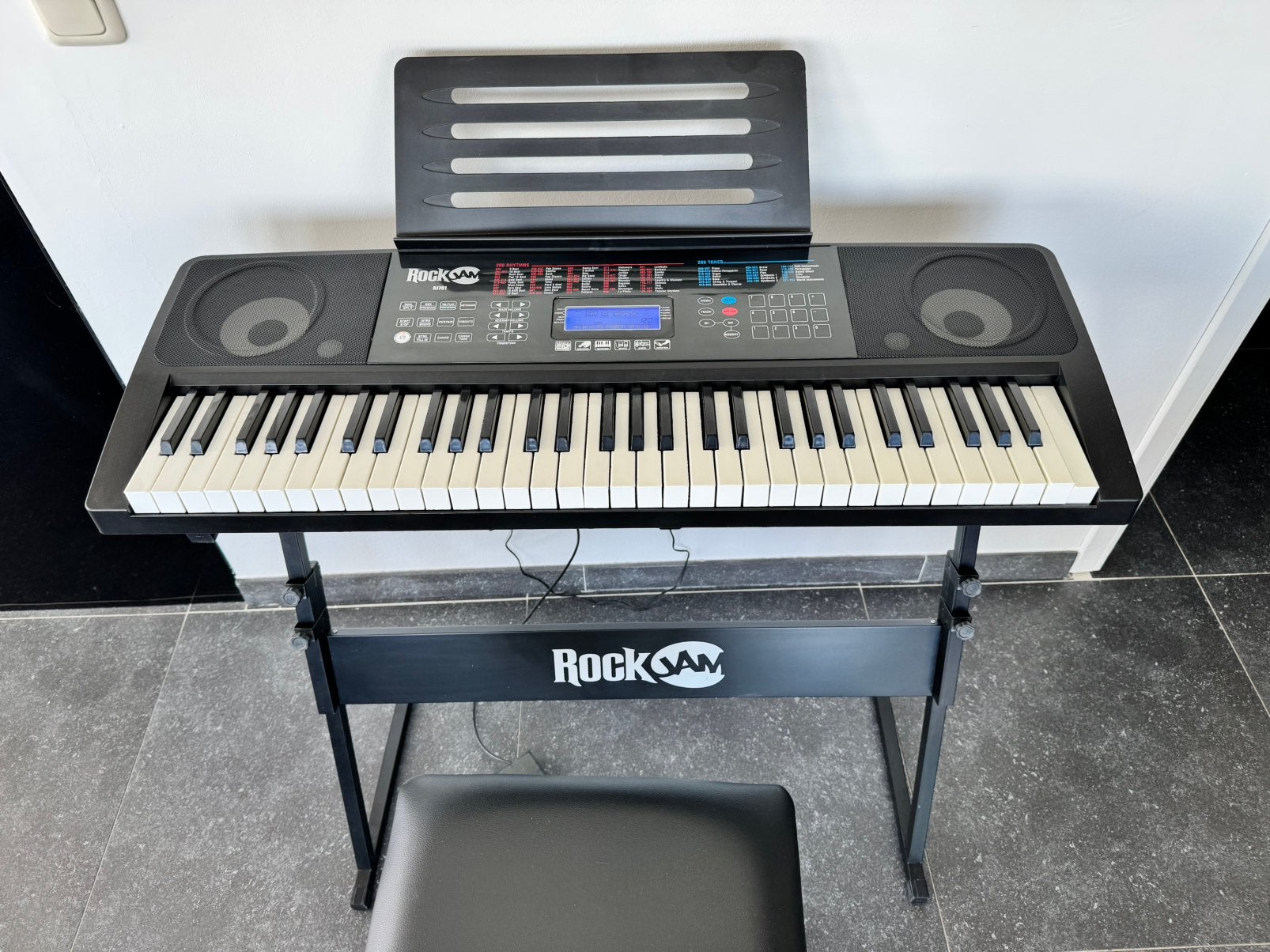 RockJam RJ761 61 Key Keyboard Piano, Muziek en Instrumenten, Keyboards, Ophalen, Zo goed als nieuw, 61 toetsen, Overige merken