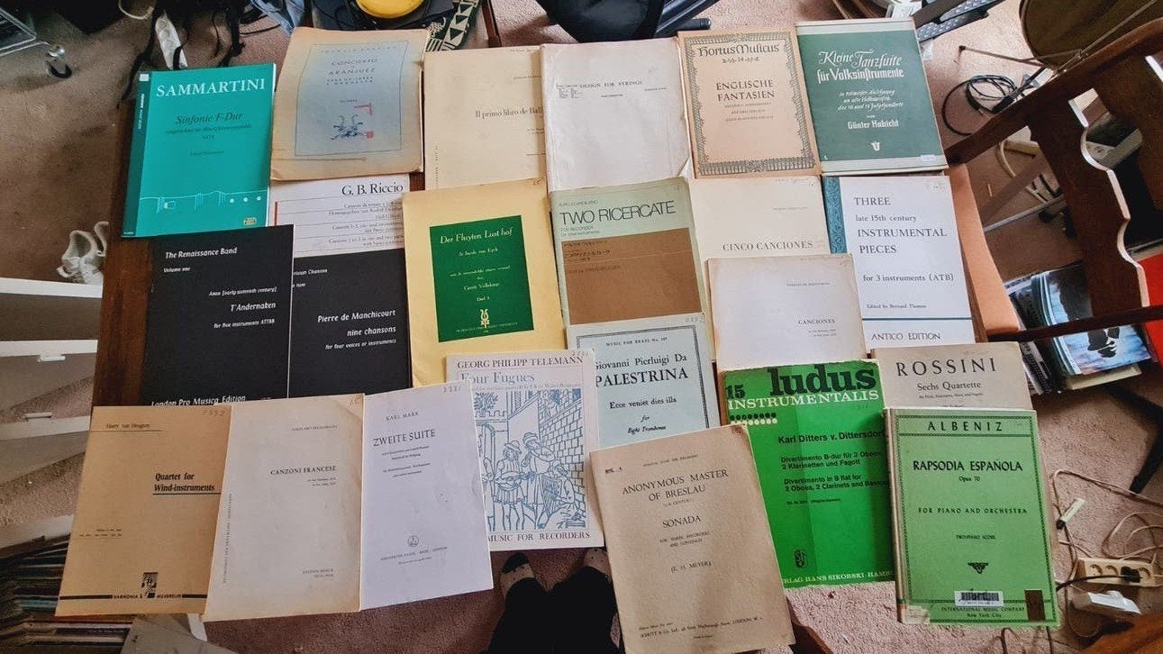 20 x bladmuziek voor ensembles, kwartetten etc, Ophalen of Verzenden