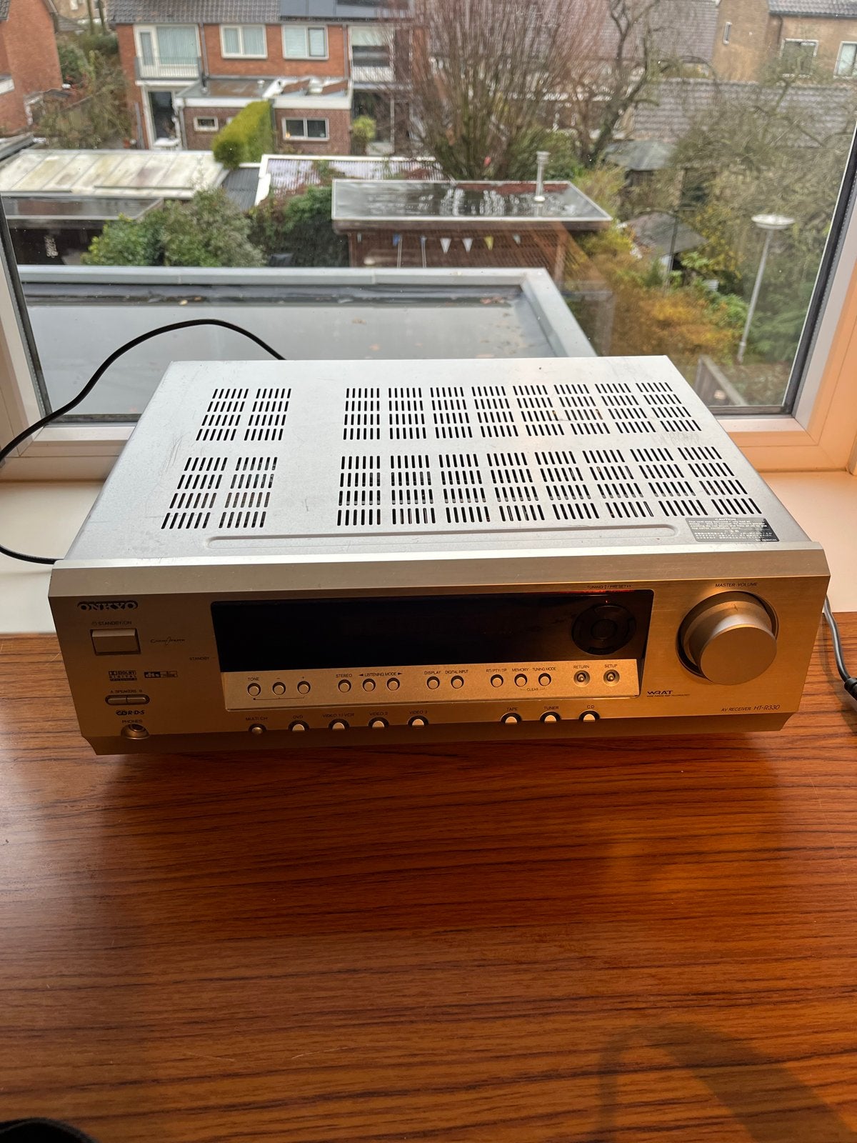 Onkyo Receiver - Zilver, Audio, Tv en Foto, Ophalen, Gebruikt, 60 tot 120 watt, Onkyo