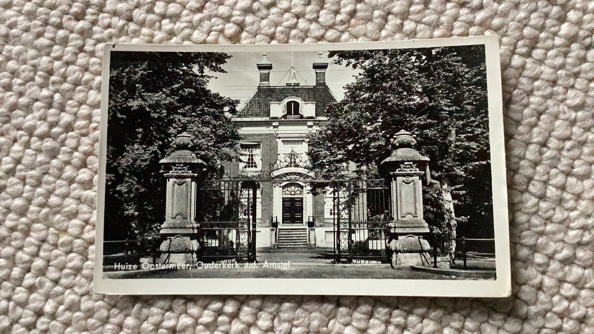 Ansichtkaart Ouderkerk a.d. Amstel Huize Oostermeer jaren’50, Ophalen of Verzenden, 1940 tot 1960, Gelopen, Noord-Holland