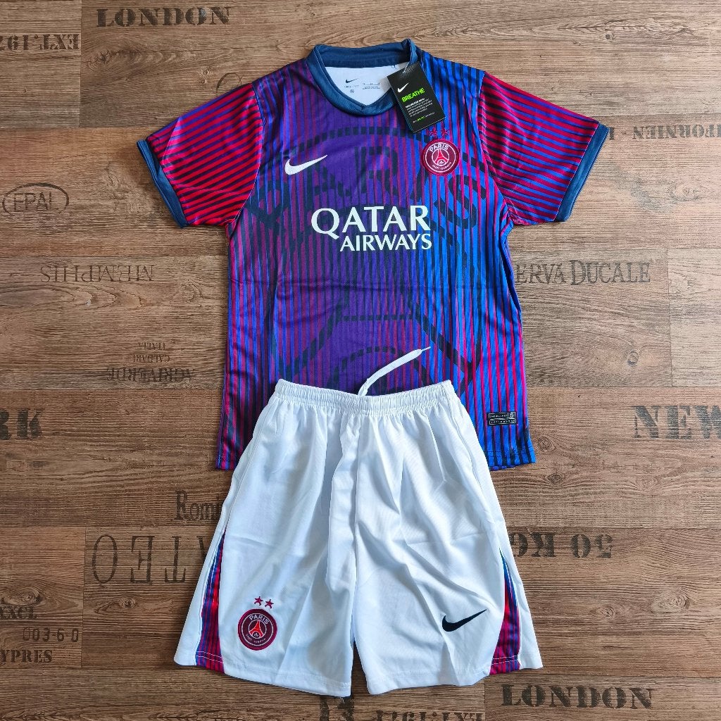 PSG Paris Saint Germain Tenue Shirt + Broekje 26/27, Maat XS of kleiner, Ophalen of Verzenden, Zo goed als nieuw, Set