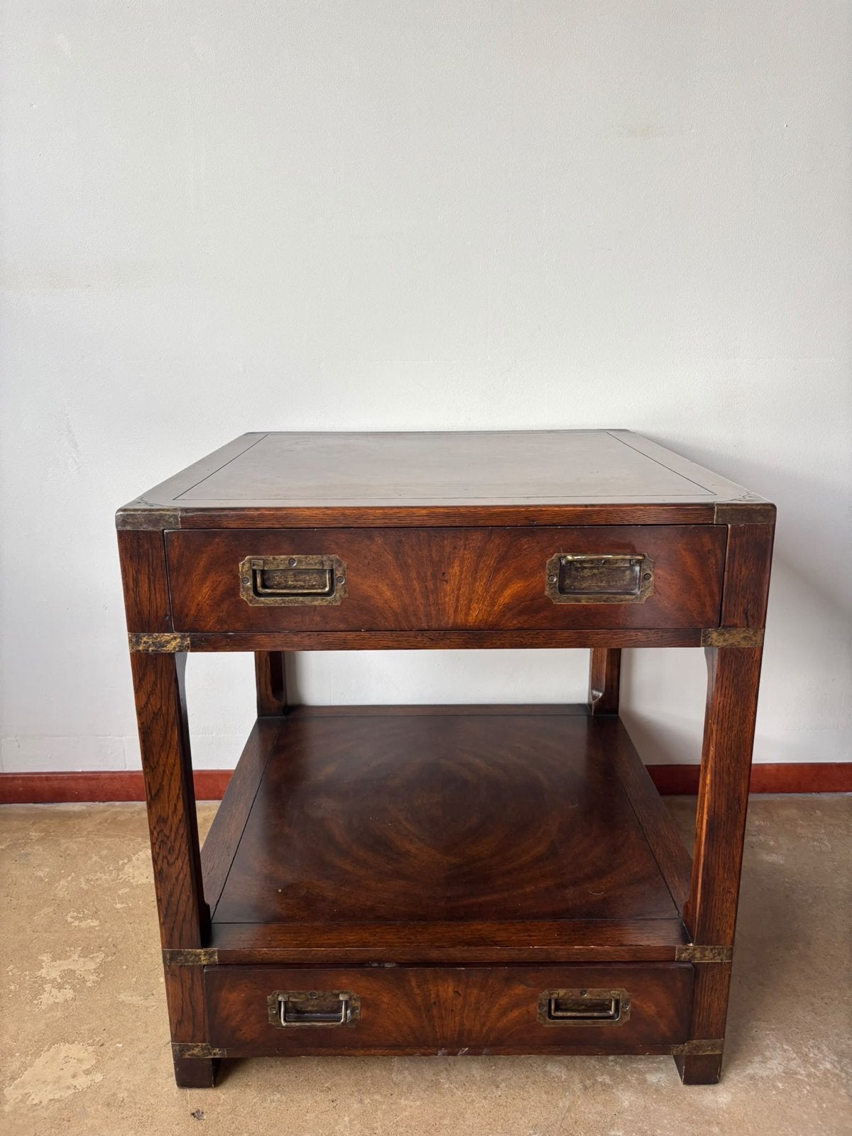 Vintage Bijzettafel in Koloniale Stijl met Lades, Antiek en Kunst, Ophalen