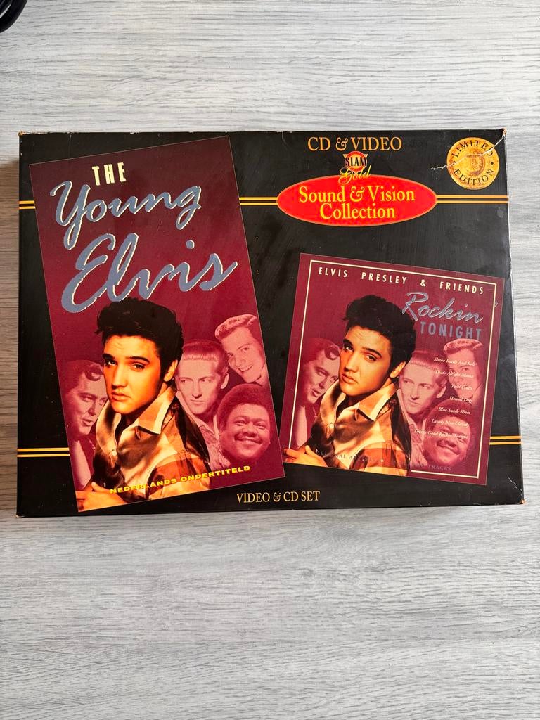 #2 VHS en CD: Elvis Presley & Friends Rockin' Tonight, Cd's en Dvd's, VHS | Film, Alle leeftijden, Ophalen of Verzenden, Gebruikt