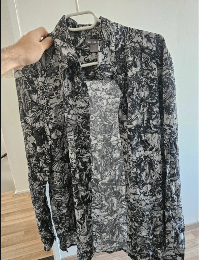 H&M Divided Heren Overhemd, Kleding | Heren, Verzenden, Gedragen