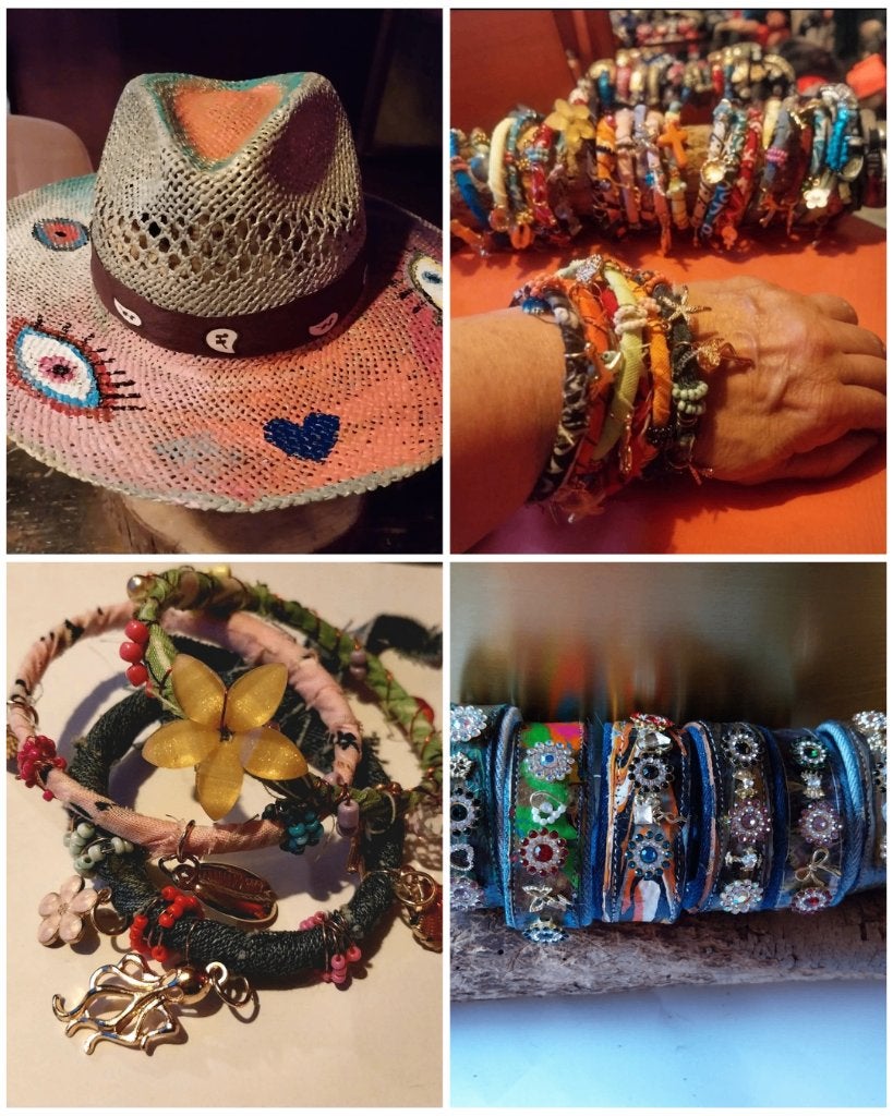 Partij Ibiza hoeden en armbanden, Overige materialen, Overige kleuren, Verzenden, Nieuw