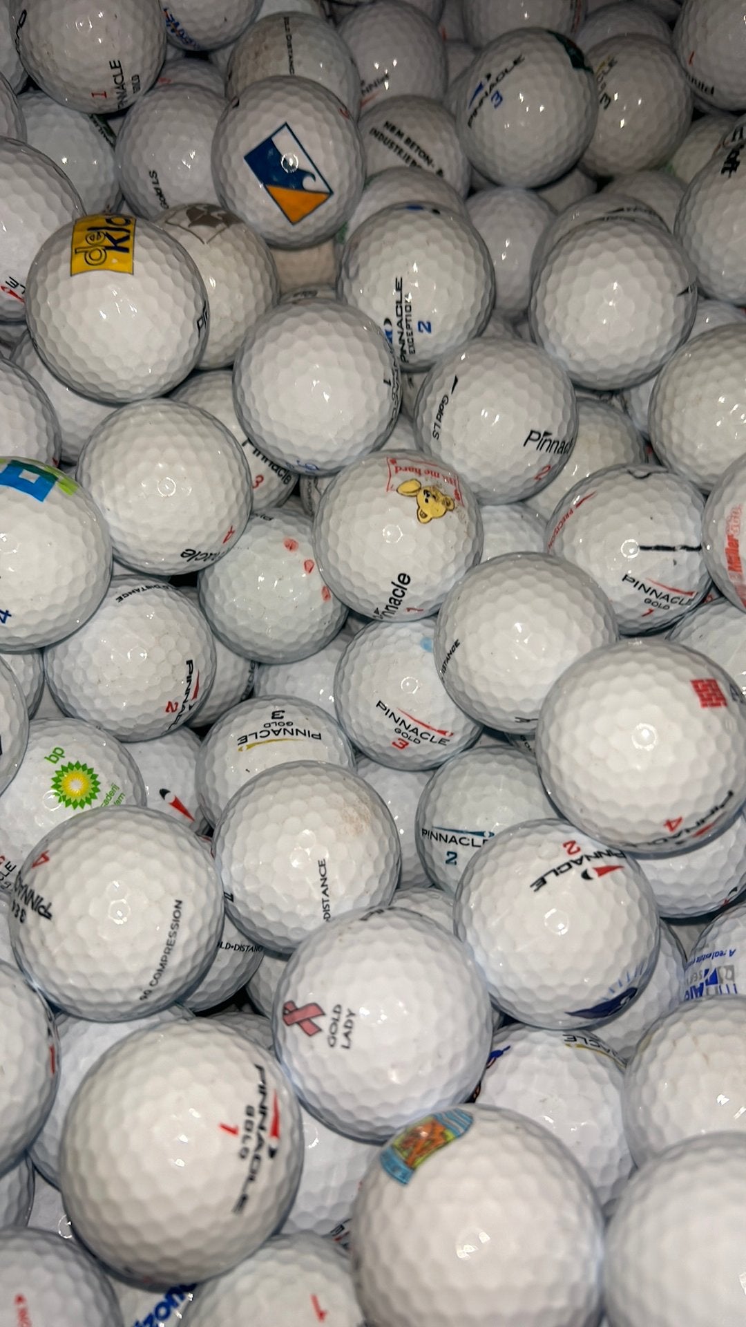 Pinnacle gold golfballen 100 stuks AAAA kwaliteit, Bal(len), Info@premiumgolf.nl, Ophalen of Verzenden, Zo goed als nieuw